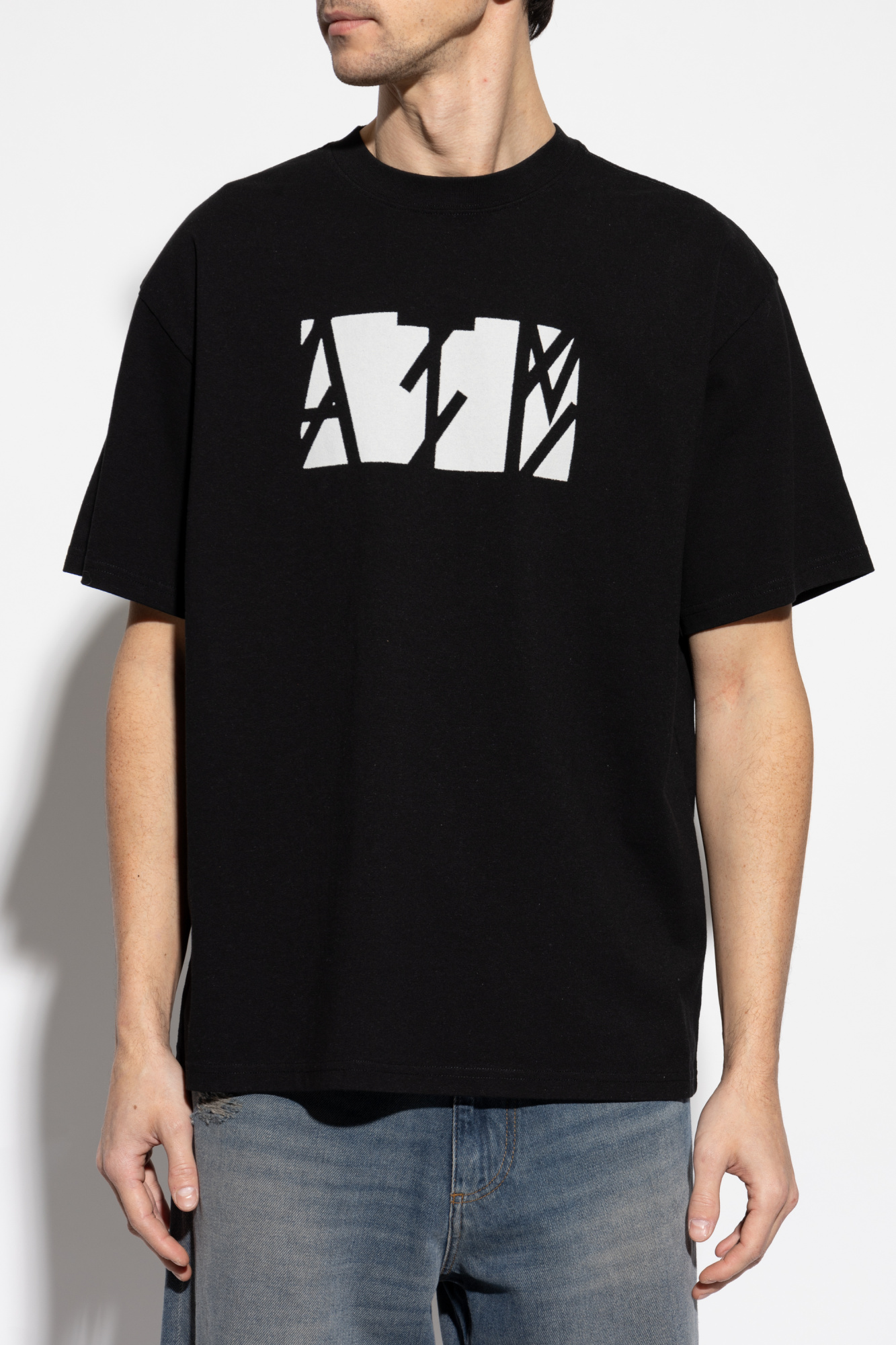 Tシャツ・カットソー 44 LABEL GROUP Men T-shirt Black 3 B0030556FA582 P604 Black Cotton T-shirt 44 Label Group - Vitkac AS